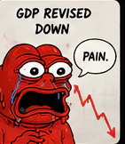 Red Cope reacting to GDP revised down.